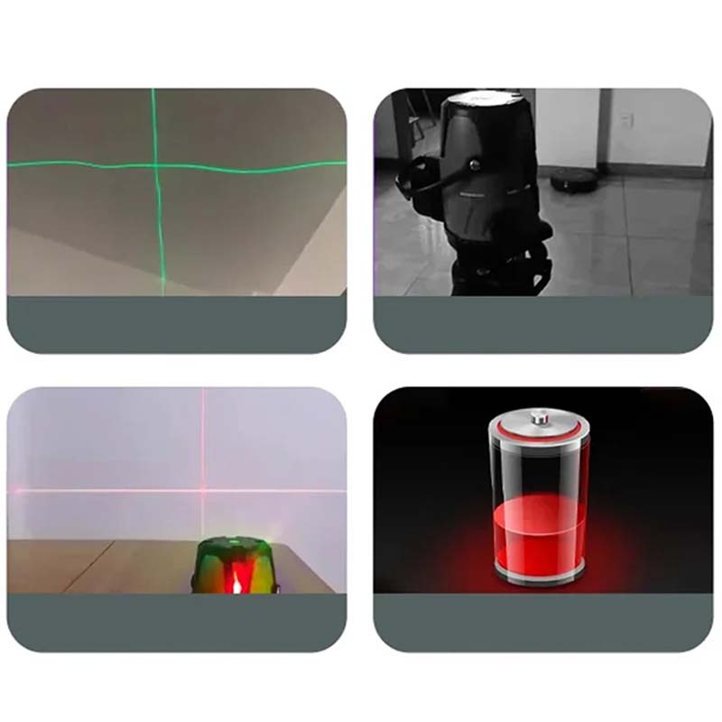 Poziomica laserowa 90° z wiązką podczerwieni