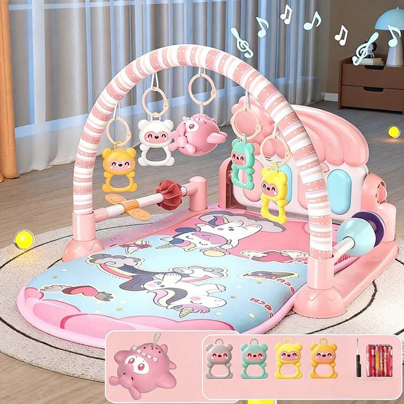 🎁Mata do zabawy z muzycznym pianinkiem dla niemowląt 3 w 1