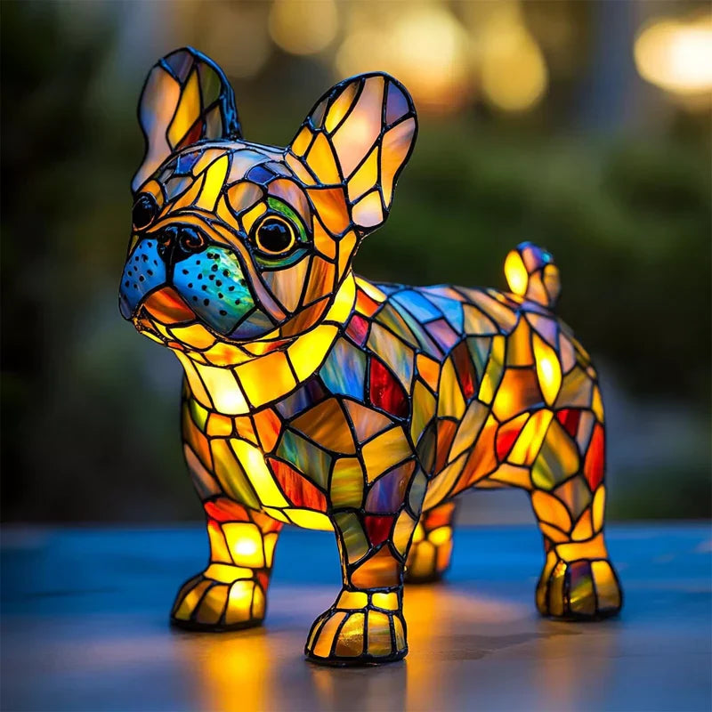 Lampka LED w kształcie zwierzęcej figurki w kontrastowych kolorach