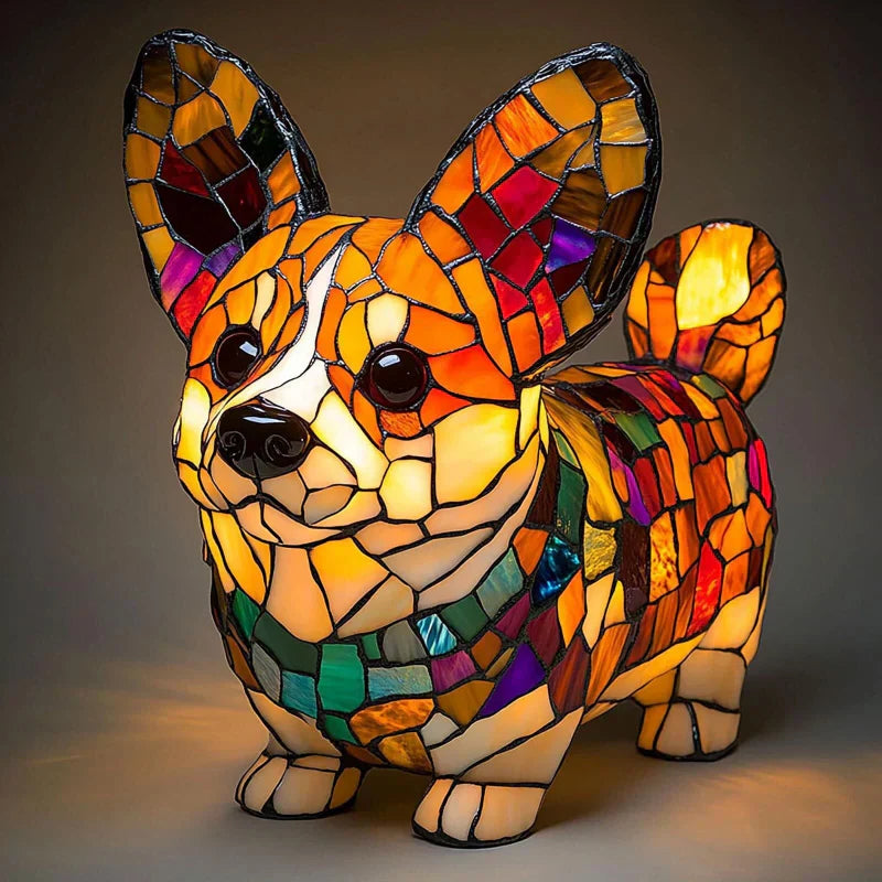 Lampka LED w kształcie zwierzęcej figurki w kontrastowych kolorach