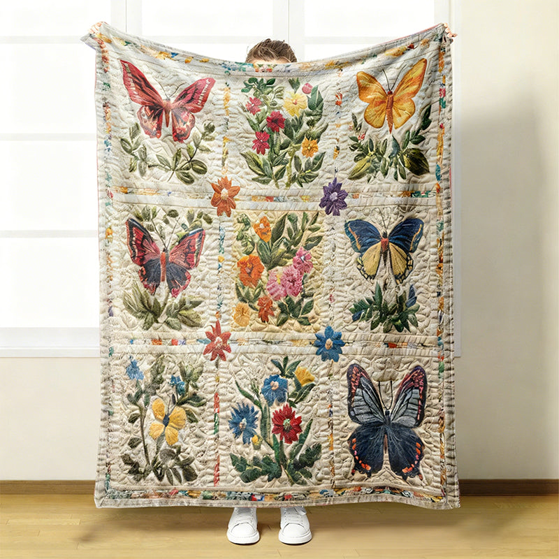 🌼 Przytulny i miękki koc flanelowy we wzór kwiatów 🛋️💐
