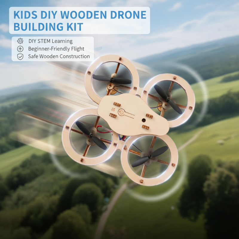👦🎁 Gyakorlati drón oktatókészlet: Öko-Fa, Összeszerelhető, Azonnal Repülésre Kész 🚁🌳