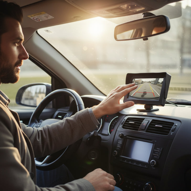 Autós HD Kijelző Médiaplayer | Parkolókamera, Bluetooth, Touchscreen | Tökéletes Megoldás Minden Autóhoz