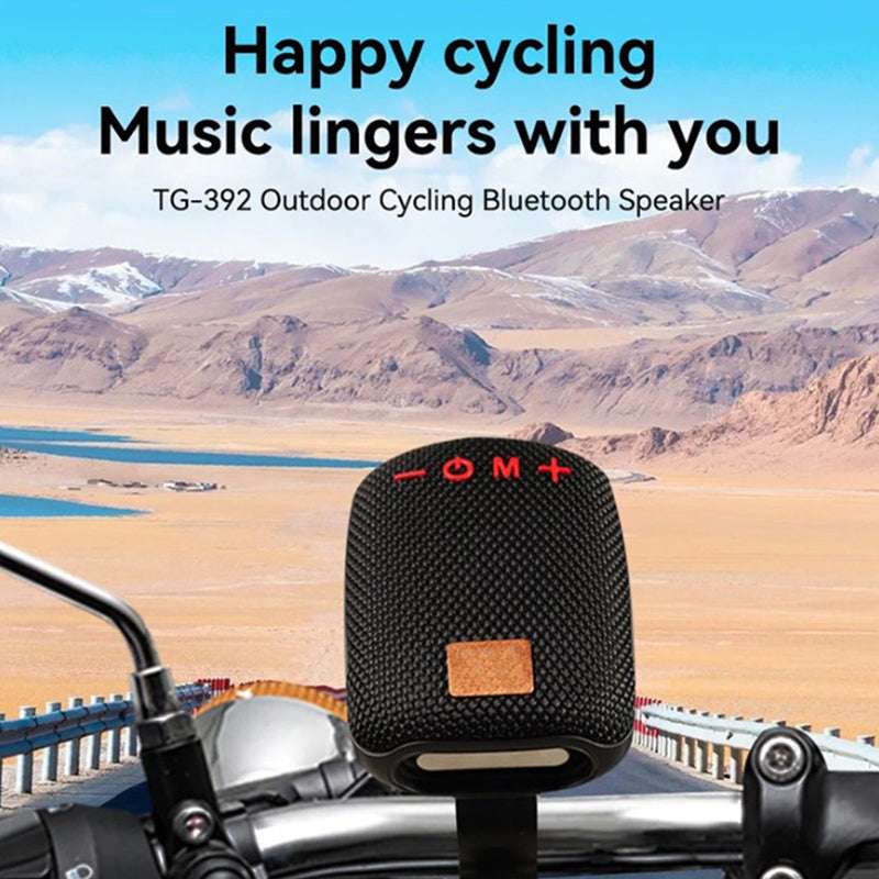 🎵Vízálló kerékpáros Bluetooth hangszóró – IPX5, TWS sztereó és TF kártya támogatás🚲
