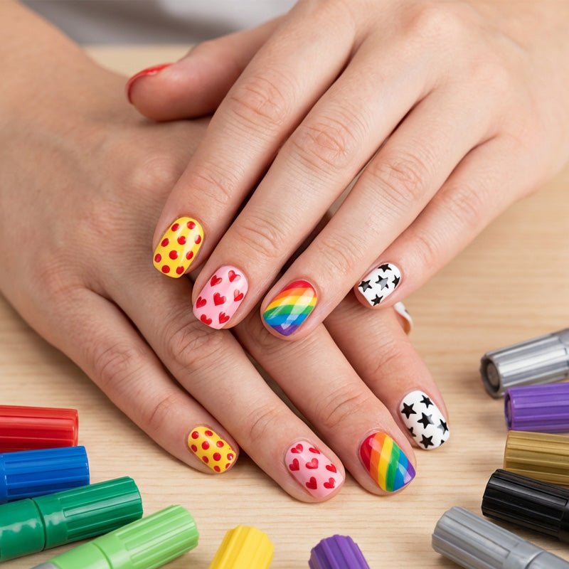 🎨 Szettben kapható körömrajzoló tollak – Egyszerű DIY manikűr és pedikűr otthonra