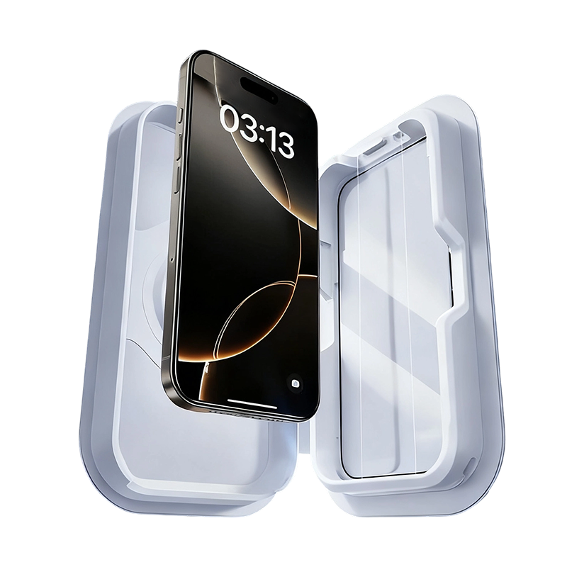 🛡️ 2 az 1-ben iPhone adatvédelmi képernyővédő | HD-tiszta elülső rész, láthatatlan oldalak – teljes élvédő 👀❌