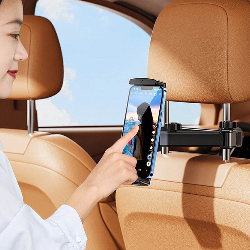 Autós fejtámla tablet tartó — Állítható és biztonságos rögzítés, akadálytalan kilátás, csúszásgátló kialakítás, egyszerű felszerelés 🚗📱🔧