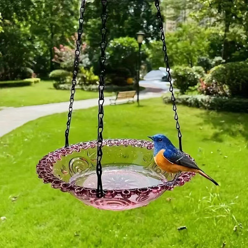 🐦Vintage stílusú függő madáretető és fürdő