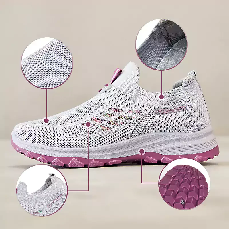 👟 Fly Knit ortopéd cipő – ívelt talptámasz, lélegző és párnázott 🦶✨🩺