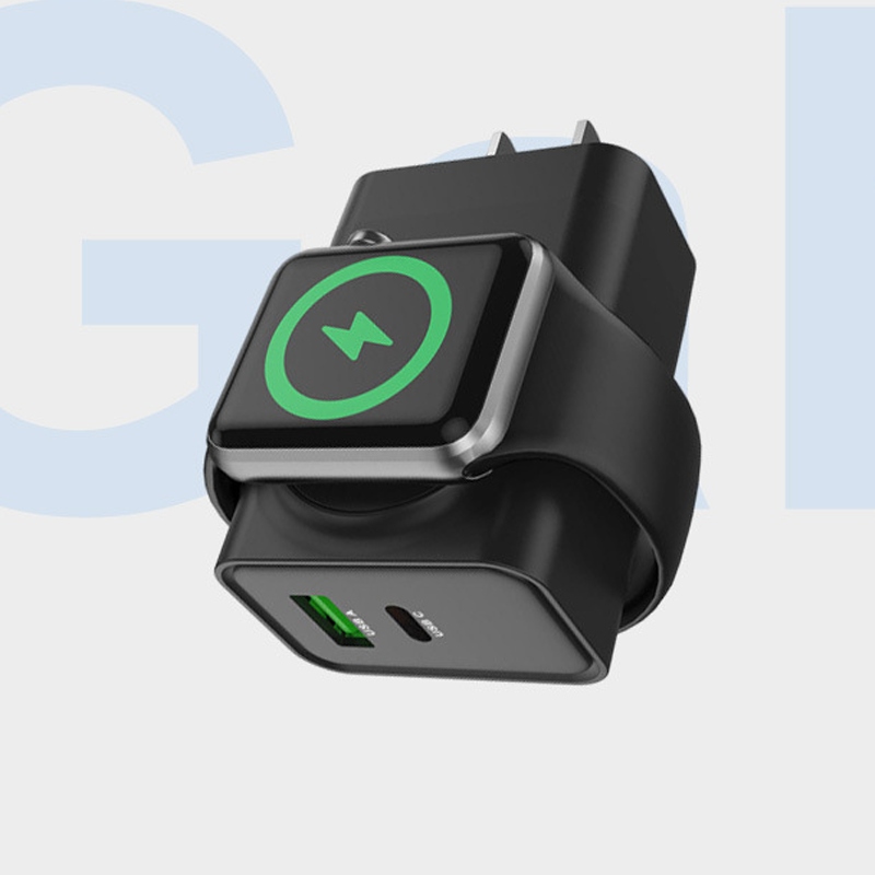 ⚡🔋 3 az 1-ben vezeték nélküli fali töltő Apple Watch-hoz – Telefon, óra és fülhallgató egyszerre ⏱️✨