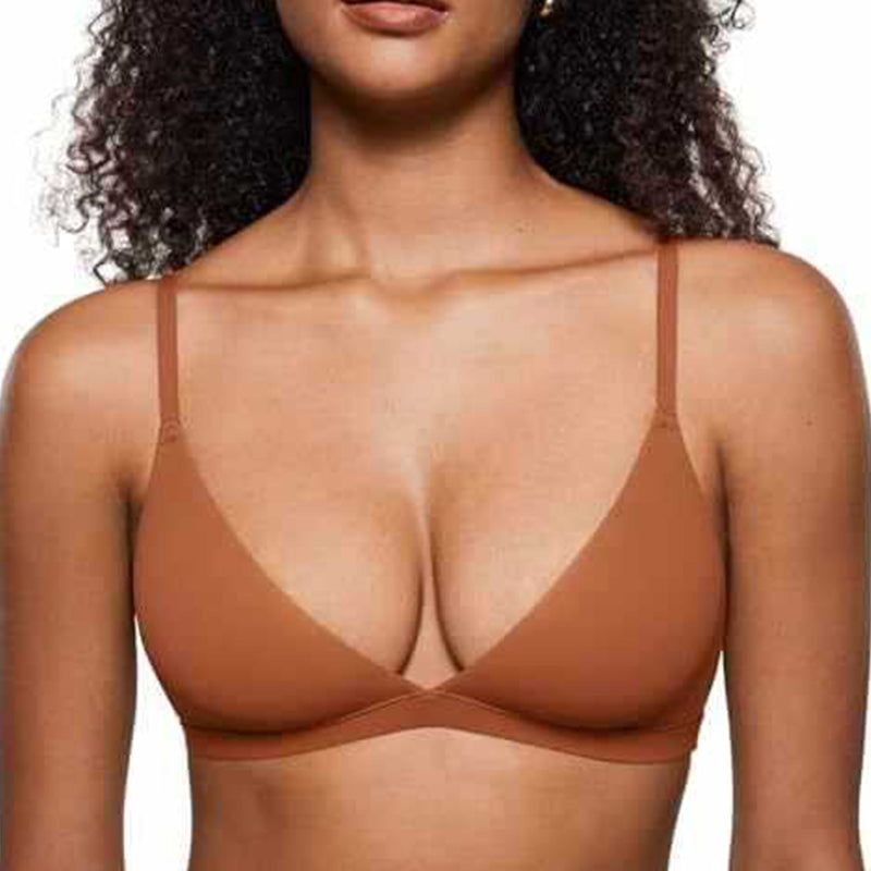 💞Női merevítő nélküli rugalmas anyagú támogató háromszög alakú bralette🌸