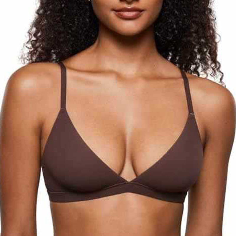 💞Női merevítő nélküli rugalmas anyagú támogató háromszög alakú bralette🌸