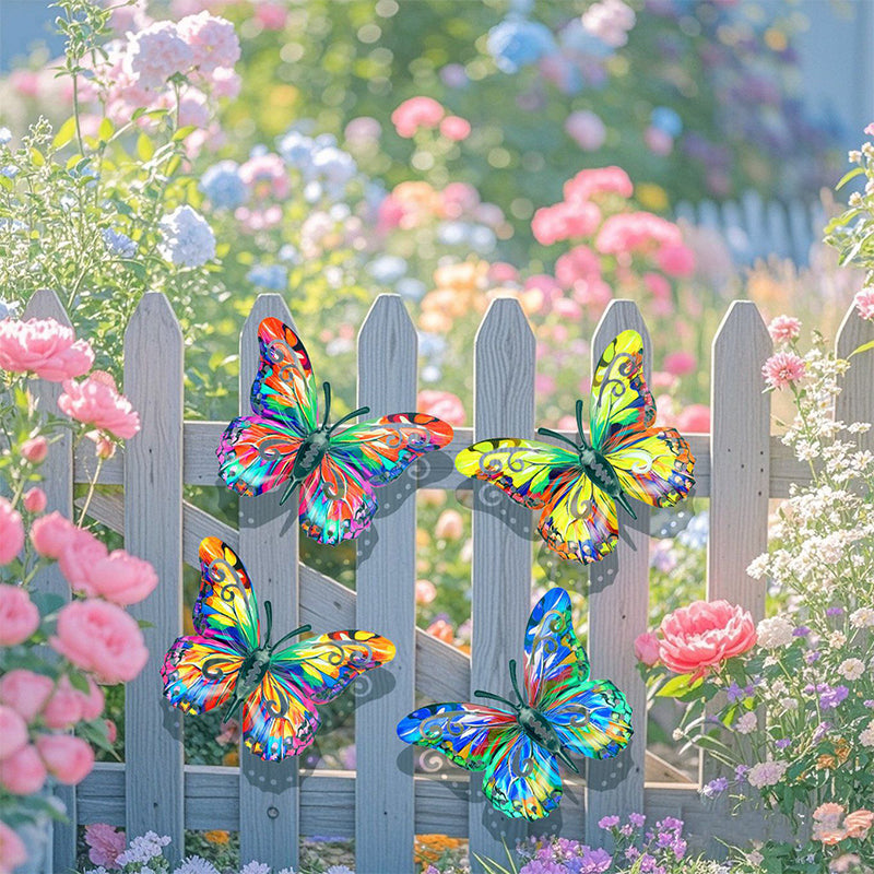 🦋 Fémből készült, pillangó alakú faldekoráció ✨——🌳 Kültéri dekoráció