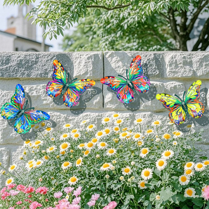 🦋 Fémből készült, pillangó alakú faldekoráció ✨——🌳 Kültéri dekoráció