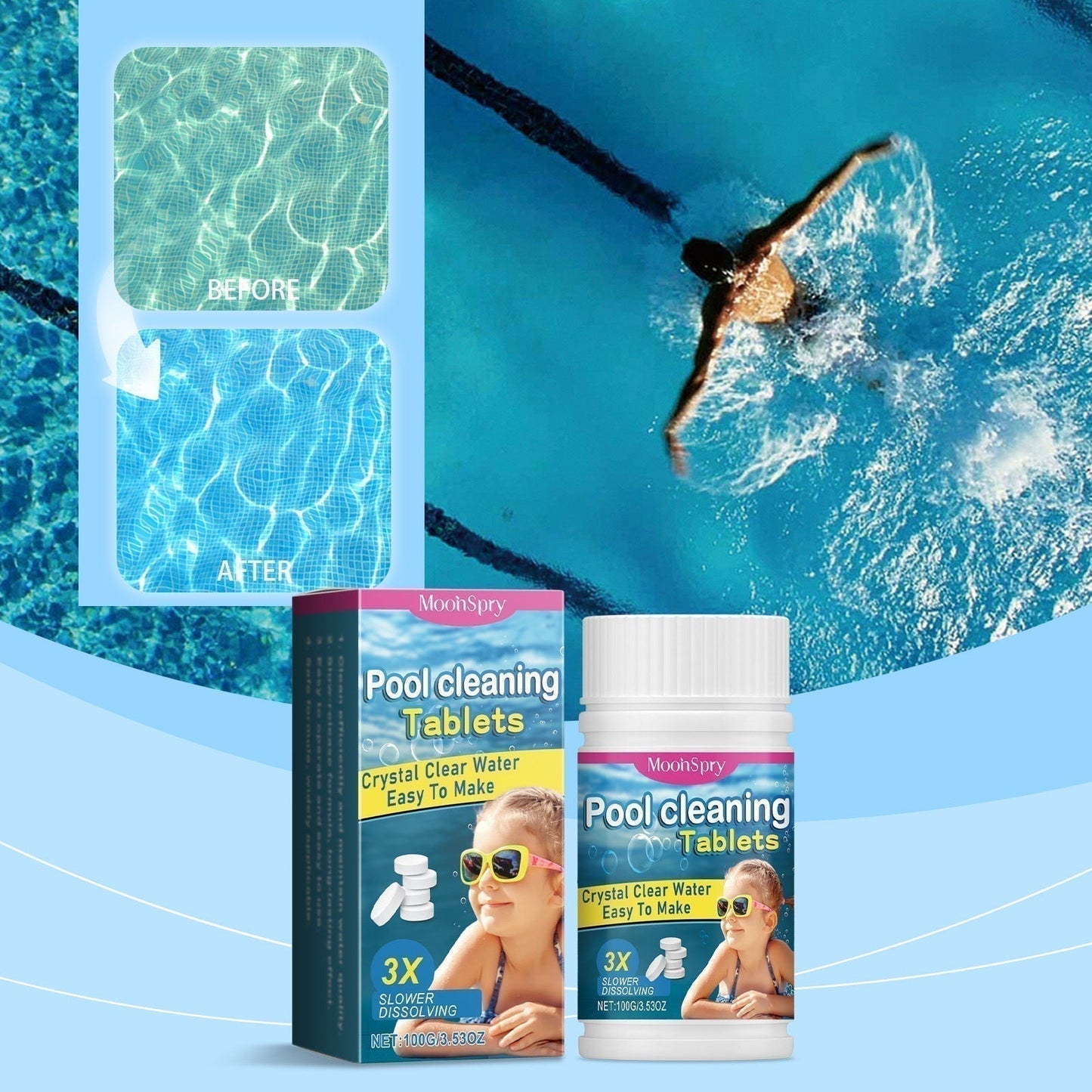 🏊‍♂️ Medence Tisztító Tabletták a Tiszta Vízért 🌊✨