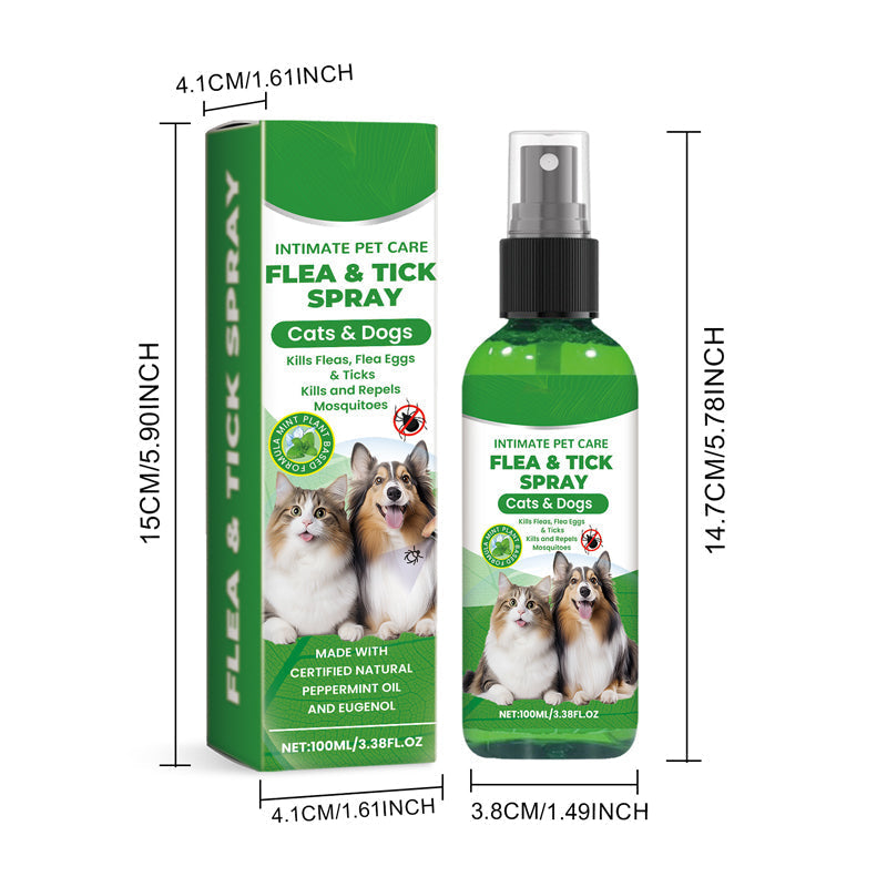 🐶🐱 Természetes bolha- és kullancsirtó spray kutyáknak és macskáknak