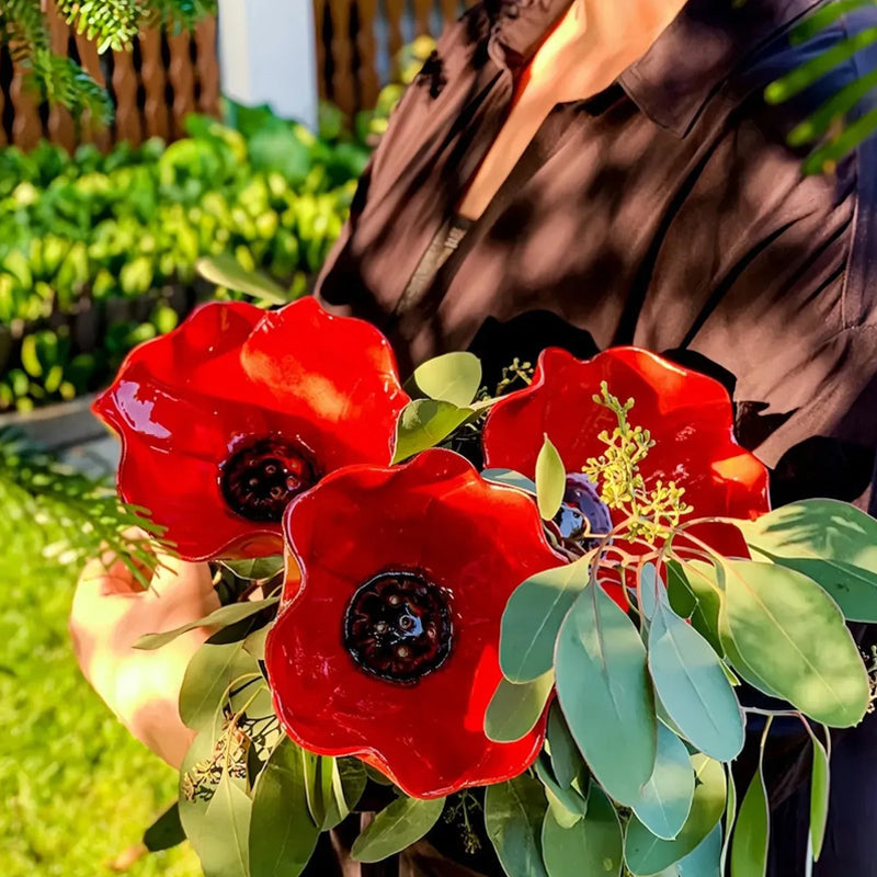 🌸Kézzel készített fém virágkert-támasz🐦