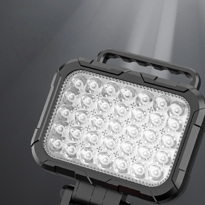 💡180°-ban forgatható LED-es munkalámpa – kettős USB-s powerbank funkcióval🔋 – strapabíró és vezeték nélküli – univerzális akkumulátor-kompatibilitás – garázsba, építkezésre és kempingezéshez