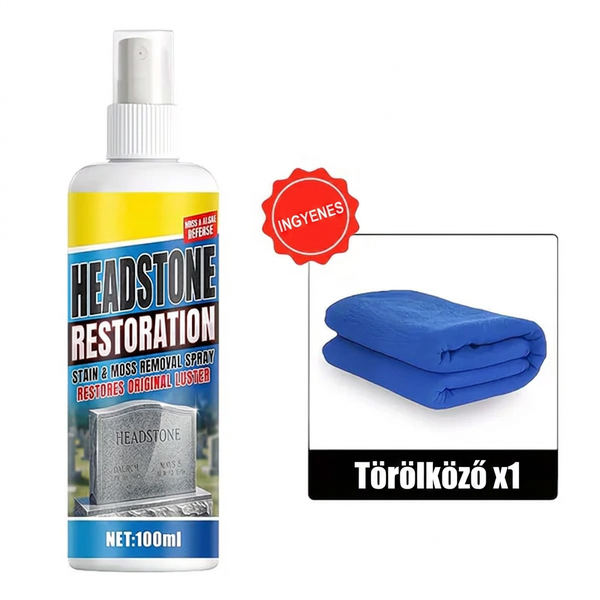 🏛️ Sírtisztító spray – gyors hatású | Gránithoz, márványhoz, kék kőhöz, természetes kőhöz🌿