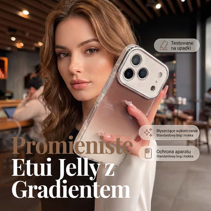 📱Błyszczące etui na telefon komórkowy z cekinami, z osłoną na aparat