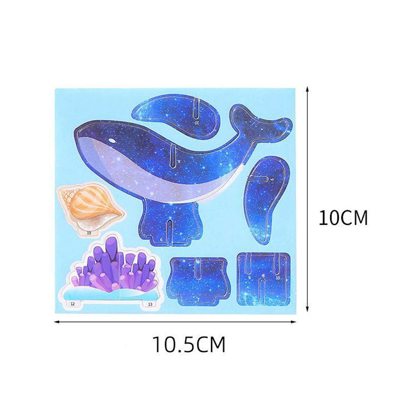 🧩 Építse fel saját 3D világát – 3D papír puzzle építőkészlet (4 darab, ragasztó nélkül) – Utánvétes 🏰