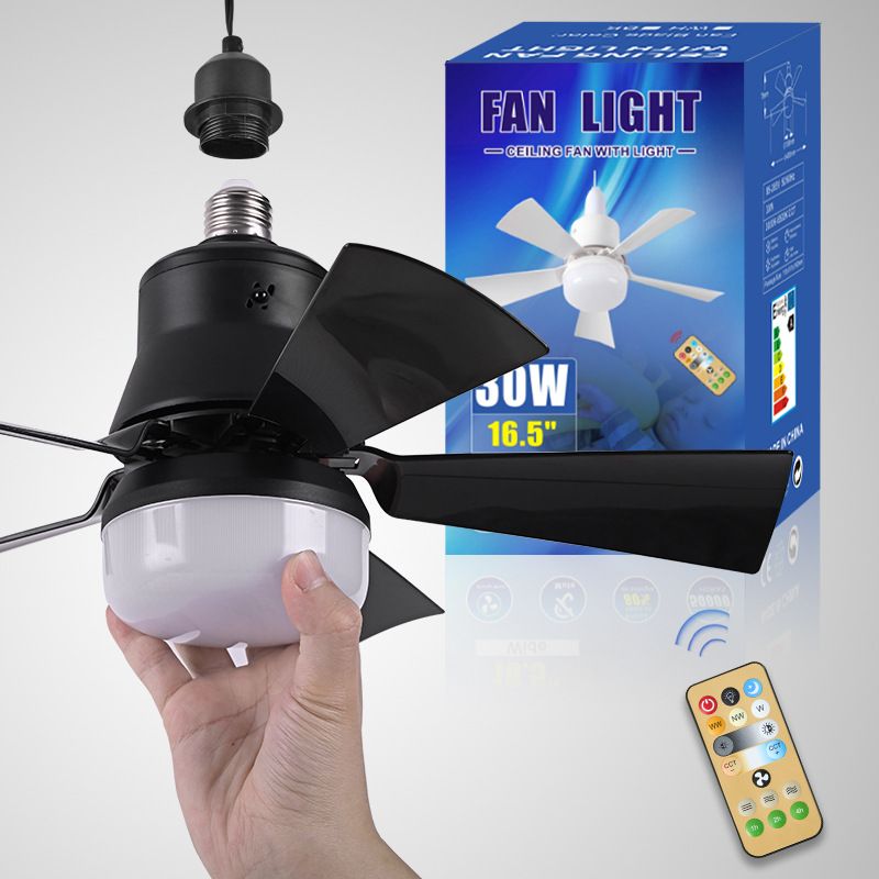 ✨ 2 az 1-ben Hordozható Ventilátor és Lámpa: Távirányítóval – Raktáron! 🌬️