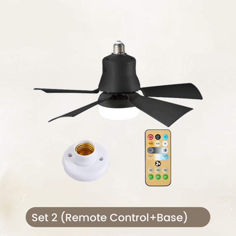 ✨ 2 az 1-ben Hordozható Ventilátor és Lámpa: Távirányítóval – Raktáron! 🌬️