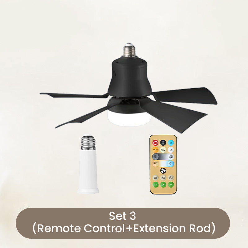 ✨ 2 az 1-ben Hordozható Ventilátor és Lámpa: Távirányítóval – Raktáron! 🌬️