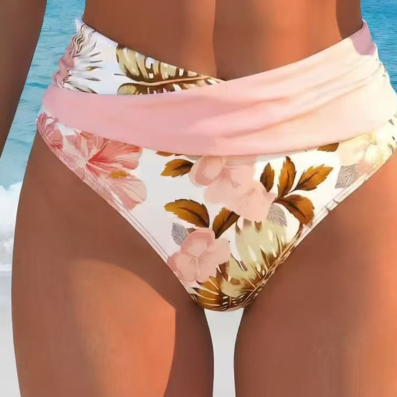 🌸🌿 Hangsúlyozd az alakod – Női virágmintás, magas derekú bikini szett (EU S-XL) 🌊👙
