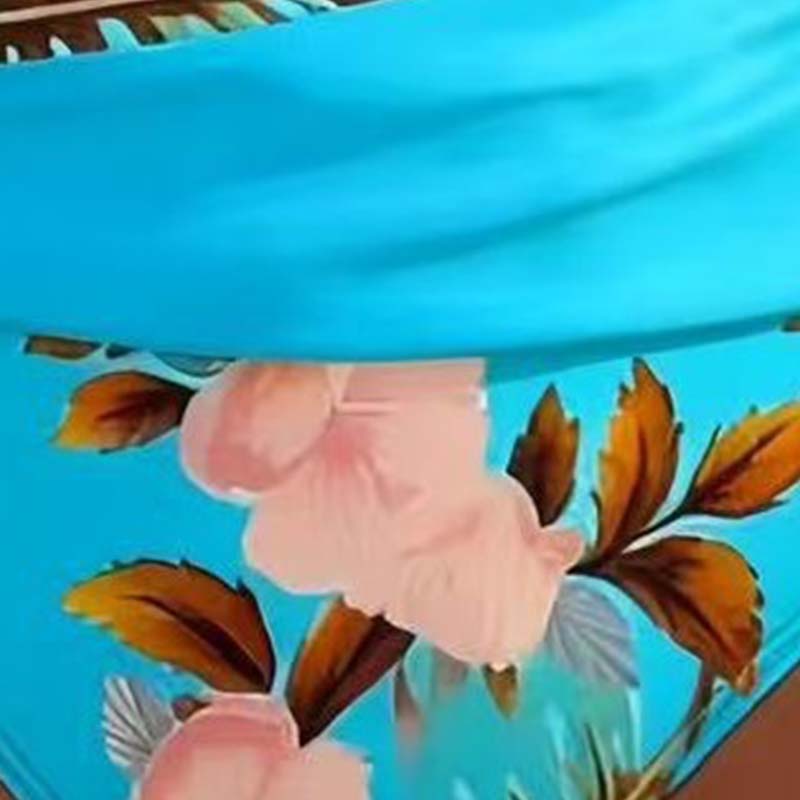 🌸🌿 Hangsúlyozd az alakod – Női virágmintás, magas derekú bikini szett (EU S-XL) 🌊👙