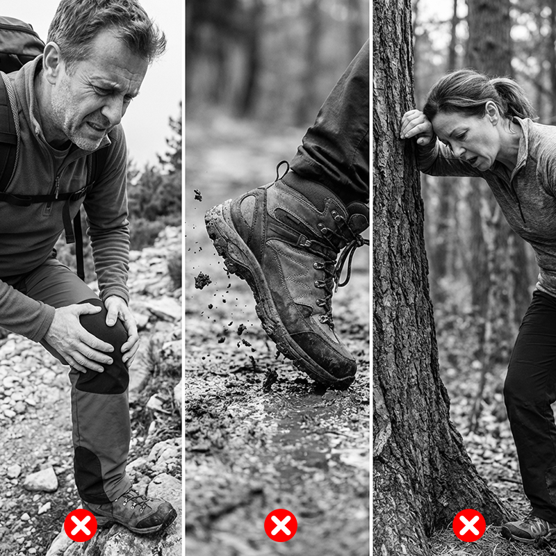 ⛰️Állítható alumíniumötvözet túrabot – Tartós, ütéscsillapító, könnyű 🌲