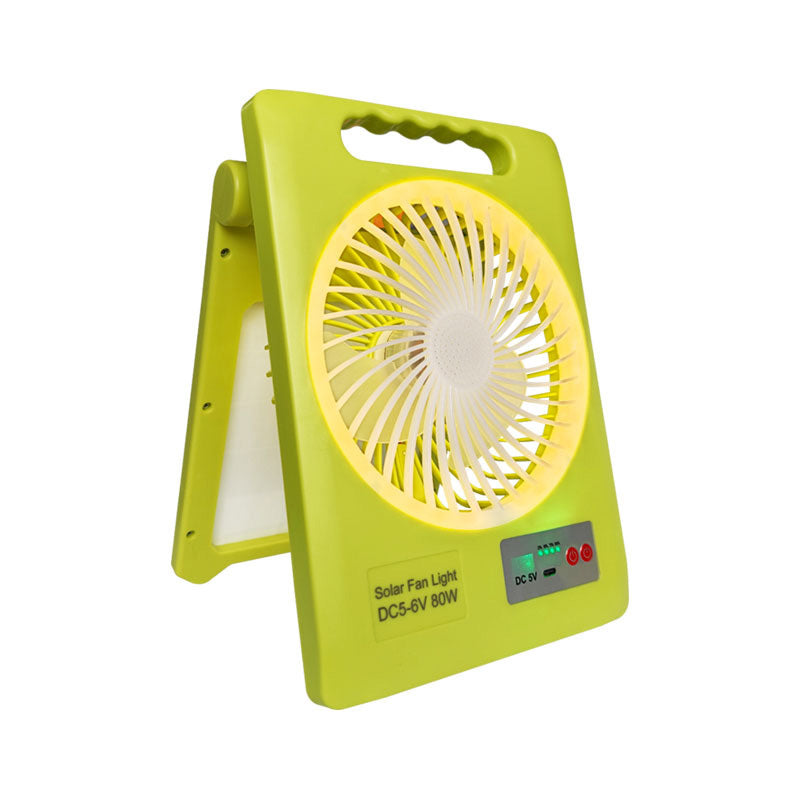 💡 Napenergiával működő ventilátor LED-es lámpával
