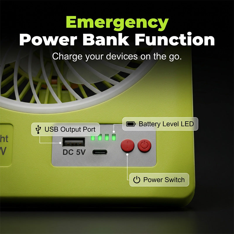 💡 Napenergiával működő ventilátor LED-es lámpával