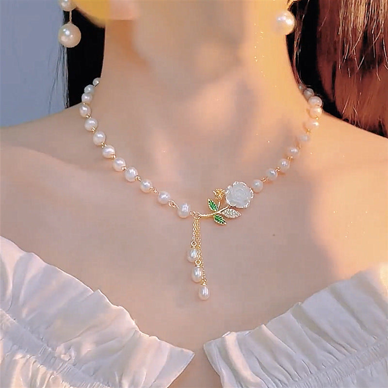 ✨ Díszítsd magad eleganciával - Gyöngy és cirkónia nyaklánc ajándékdobozban - fizetés utánvétesen 💎