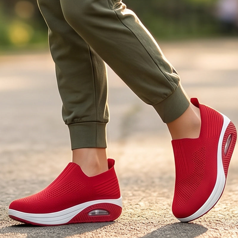 🌬️🌿 Női légpárnás slip-on sétálócipő – Légies kényelem és könnyű viselet ☁️👟