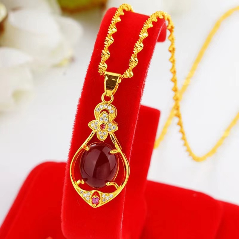 ✨ Elegáns négylevelű lóhere alakú csepp nyaklánc | 14K aranyozott, szerencseszimbólum – Utánvét 💎💖