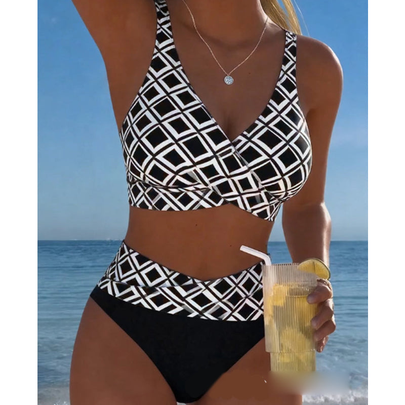 👙🌊Női magas derekú kétrészes bikini szett
