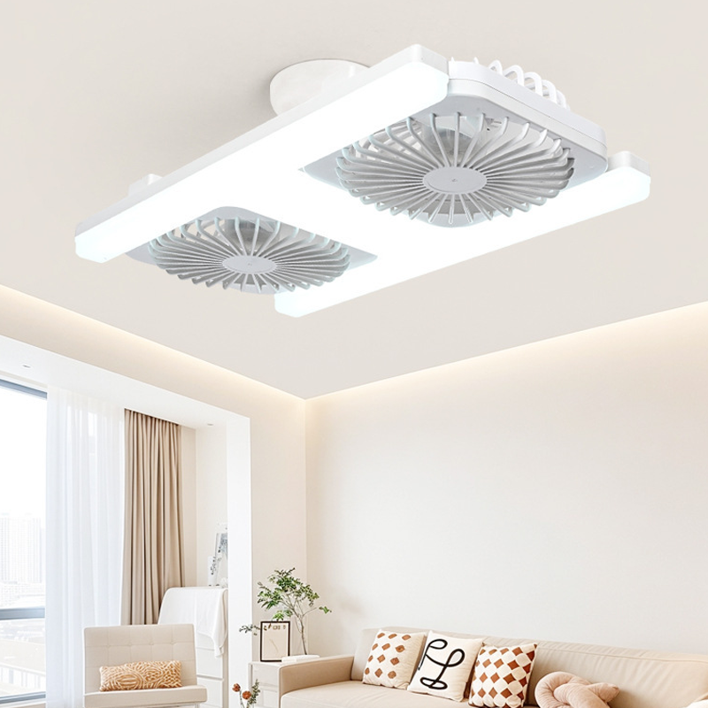 Modern 2 az 1-ben LED-es mennyezeti ventilátor-lámpa – távirányítóval ❄️💡🌀🏠