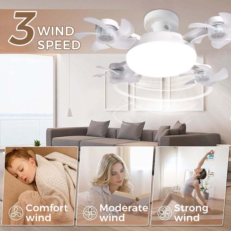 🌀 50% kedvezmény💥Mennyezeti ventilátor LED lámpával és távirányítóval