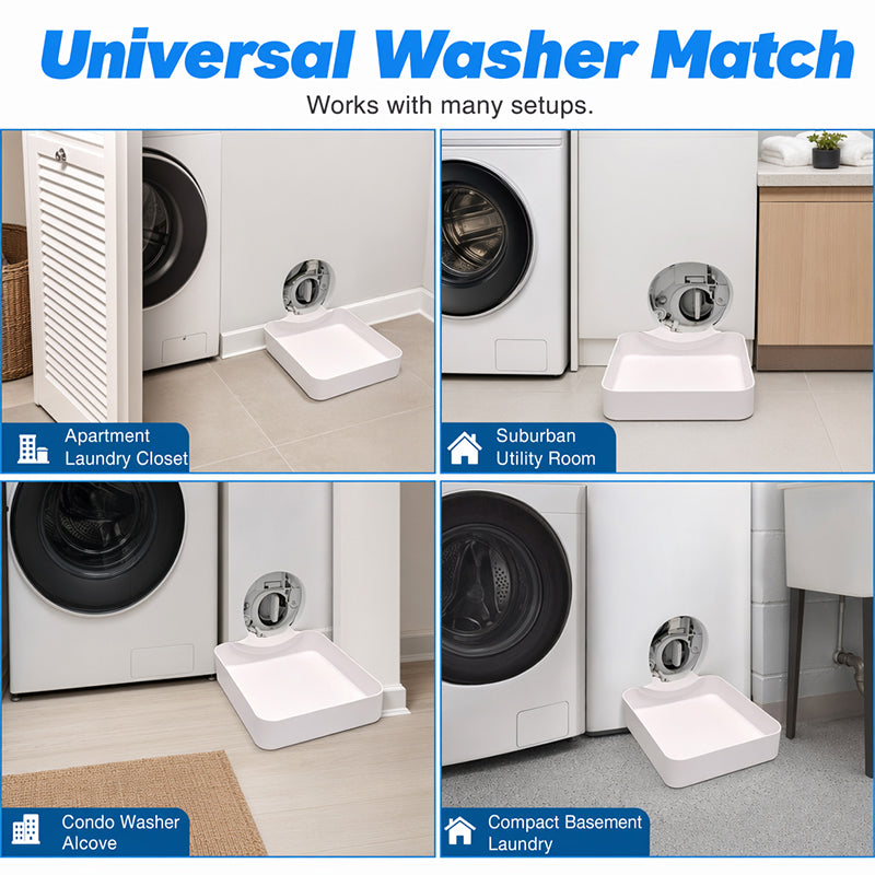 🧺💧Univerzális vízgyűjtő tálca elöltöltős mosógépekhez – Praktikus védelem a nedvesség ellen