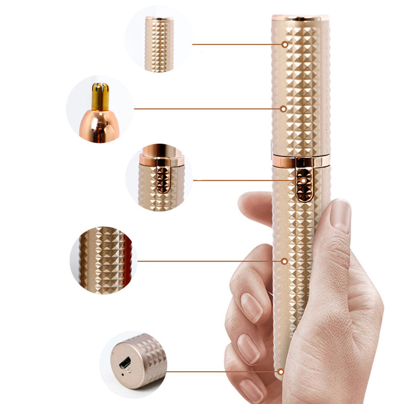 🔥 Hordozható, többfunkciós elektromos szemöldökformázó – cserélhető fejekkel, szemöldökformázáshoz, arcszőrzet-nyíráshoz és finom simításokhoz