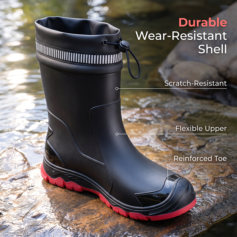 Vízálló, félvádrávégig érő esőcsizma férfiaknak és nőknek🌧️👢