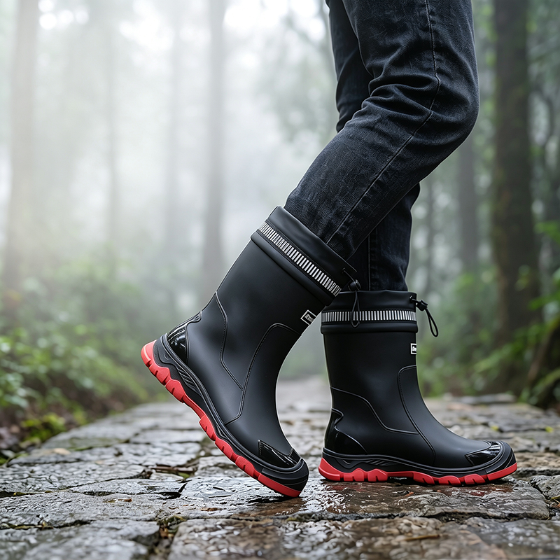 Vízálló, félvádrávégig érő esőcsizma férfiaknak és nőknek🌧️👢