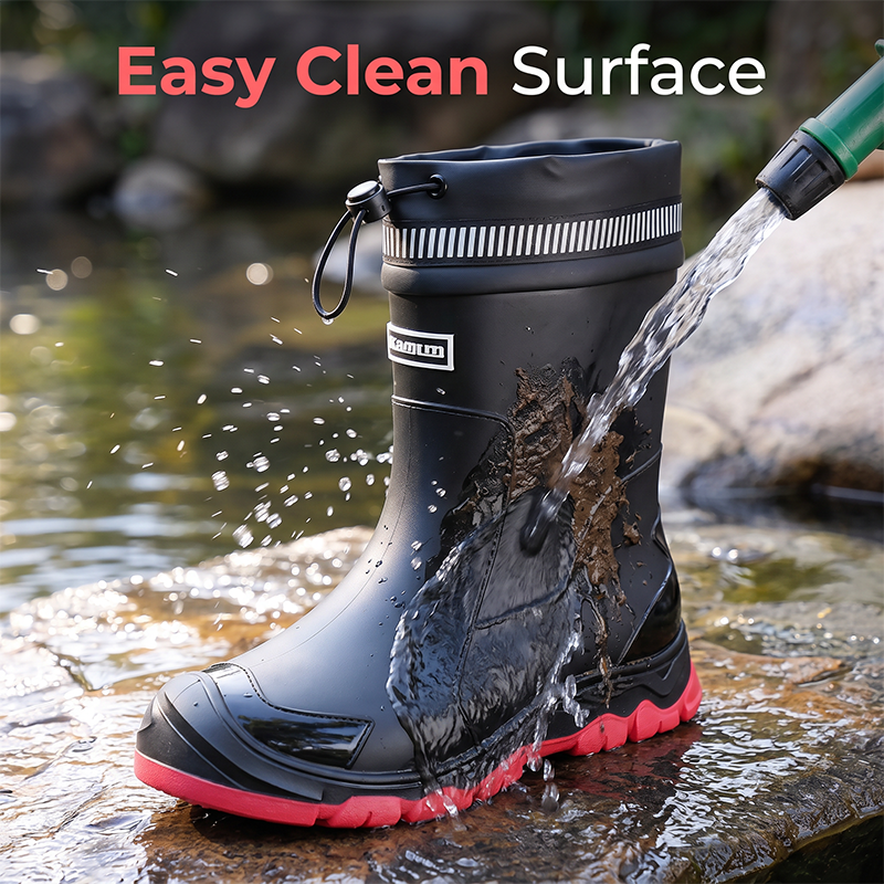 Vízálló, félvádrávégig érő esőcsizma férfiaknak és nőknek🌧️👢