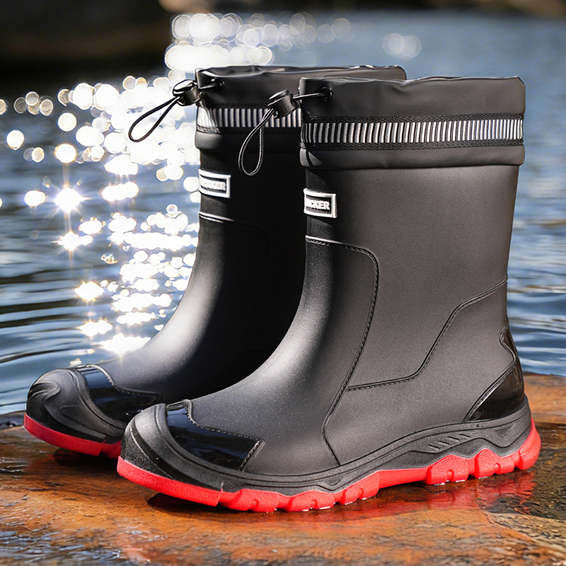 Vízálló, félvádrávégig érő esőcsizma férfiaknak és nőknek🌧️👢