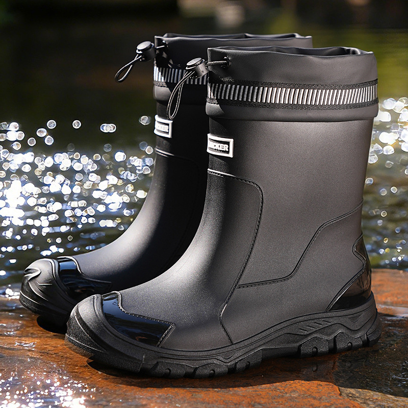Vízálló, félvádrávégig érő esőcsizma férfiaknak és nőknek🌧️👢