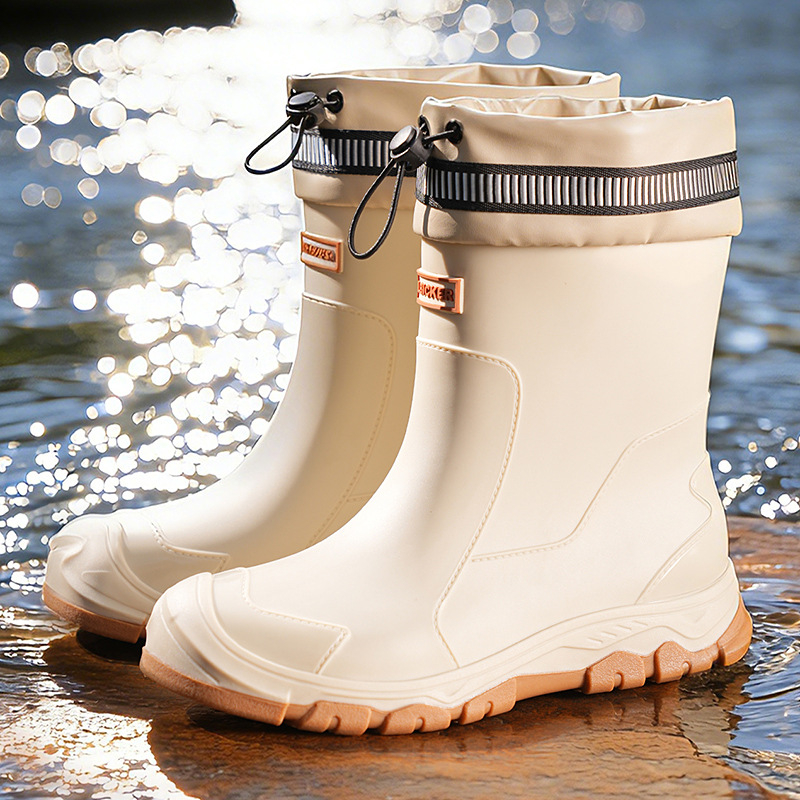 Vízálló, félvádrávégig érő esőcsizma férfiaknak és nőknek🌧️👢