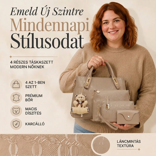 👜2026-os új négydarabos női táskakészlet | Divatos, laza anya-lánya táskakészlet