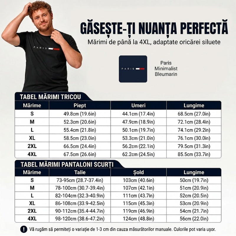 👕 MOST 30% KEDVEZMÉNY! ⏰ Férfi kétrészes mintás szett – Puha és lélegző – Laza szabás, tökéletes nyári kikapcsolódásra vagy hétköznapokra – Összeillő felső és rövidnadrág 🩳