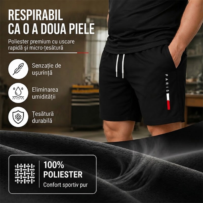 👕 MOST 30% KEDVEZMÉNY! ⏰ Férfi kétrészes mintás szett – Puha és lélegző – Laza szabás, tökéletes nyári kikapcsolódásra vagy hétköznapokra – Összeillő felső és rövidnadrág 🩳